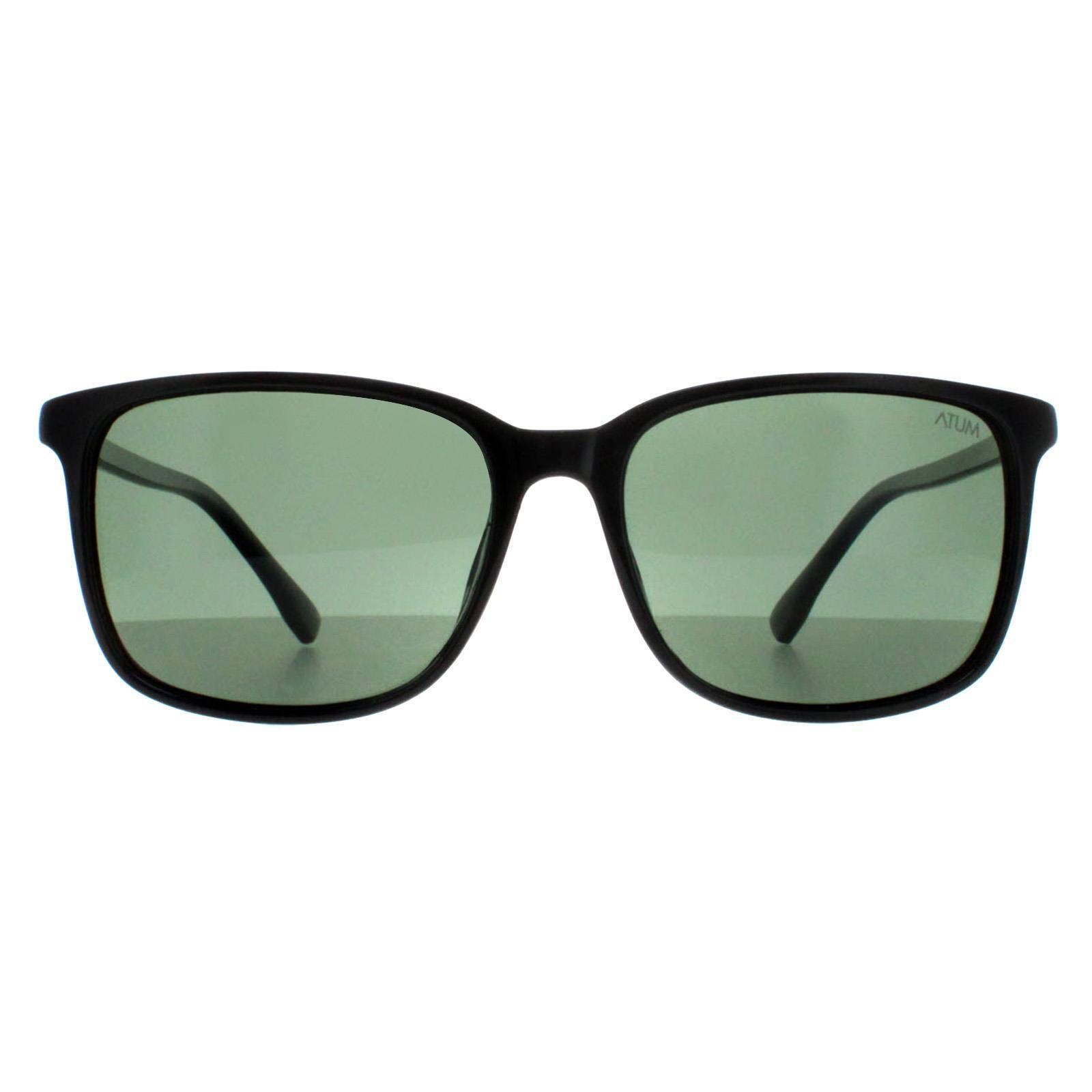 Atum Sunglasses Quill C2 Shiny Black G15 Green