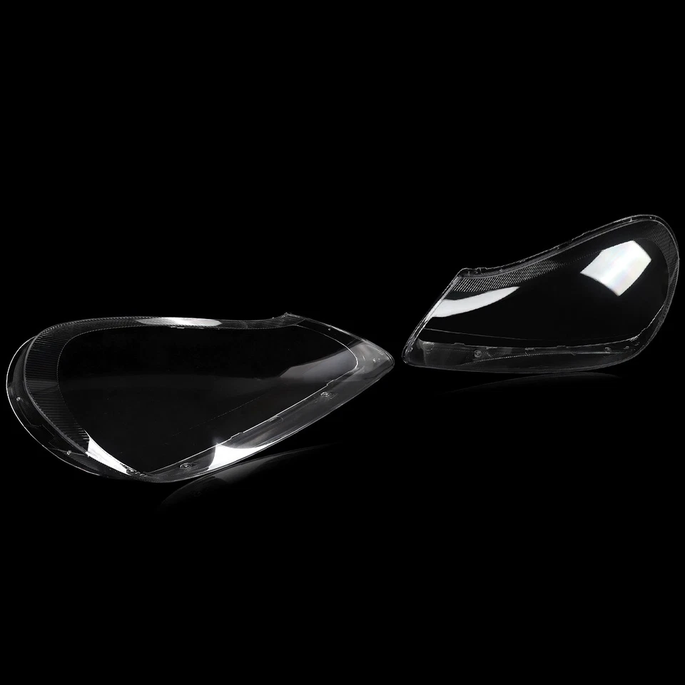 For Porsche Cayenne 2008 2009 2010 Pair Headlights Lens Cover Transparents Shell Foto 4 de 4
