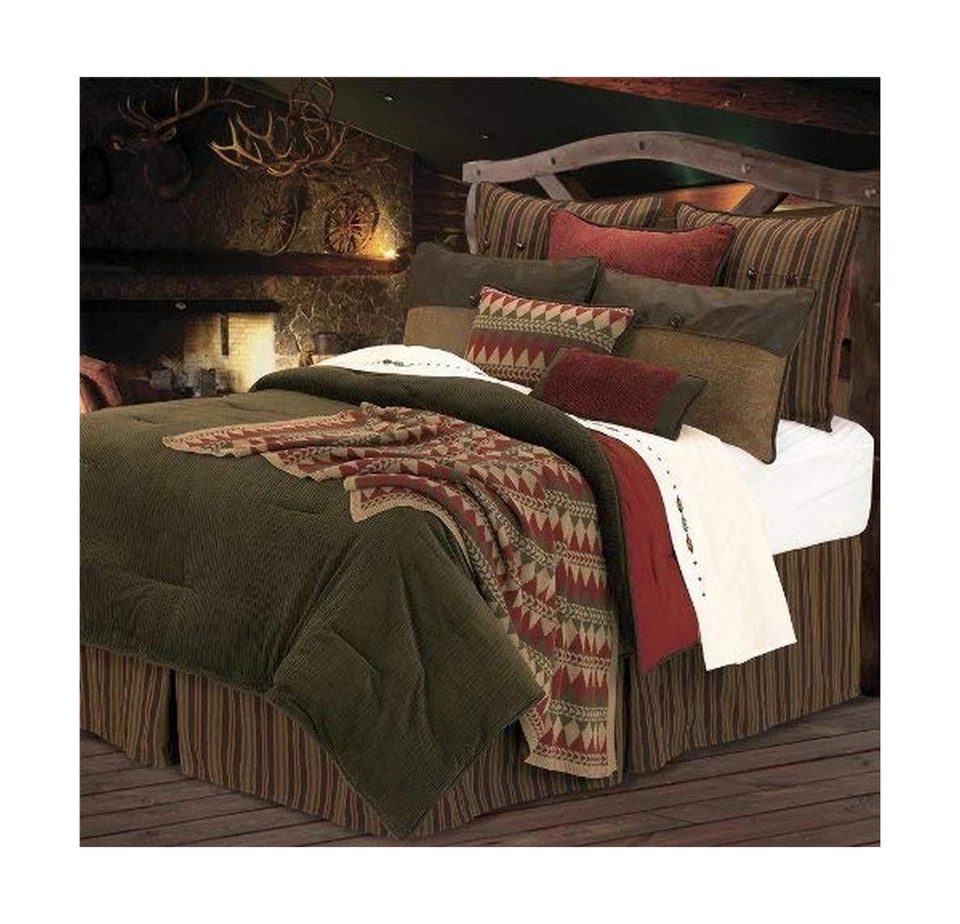 HiEnd Accents Wilderness Ridge 5-PC Rustic Lodge Corduroy Stripe Bedding Set ... - Image 3 of 4