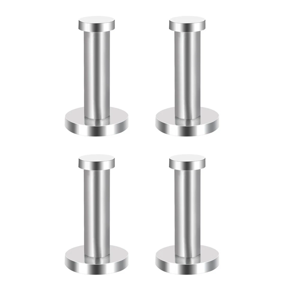 4 ganchos de pared de acero inoxidable para toalla de baño cepillada Foto 4 de 4