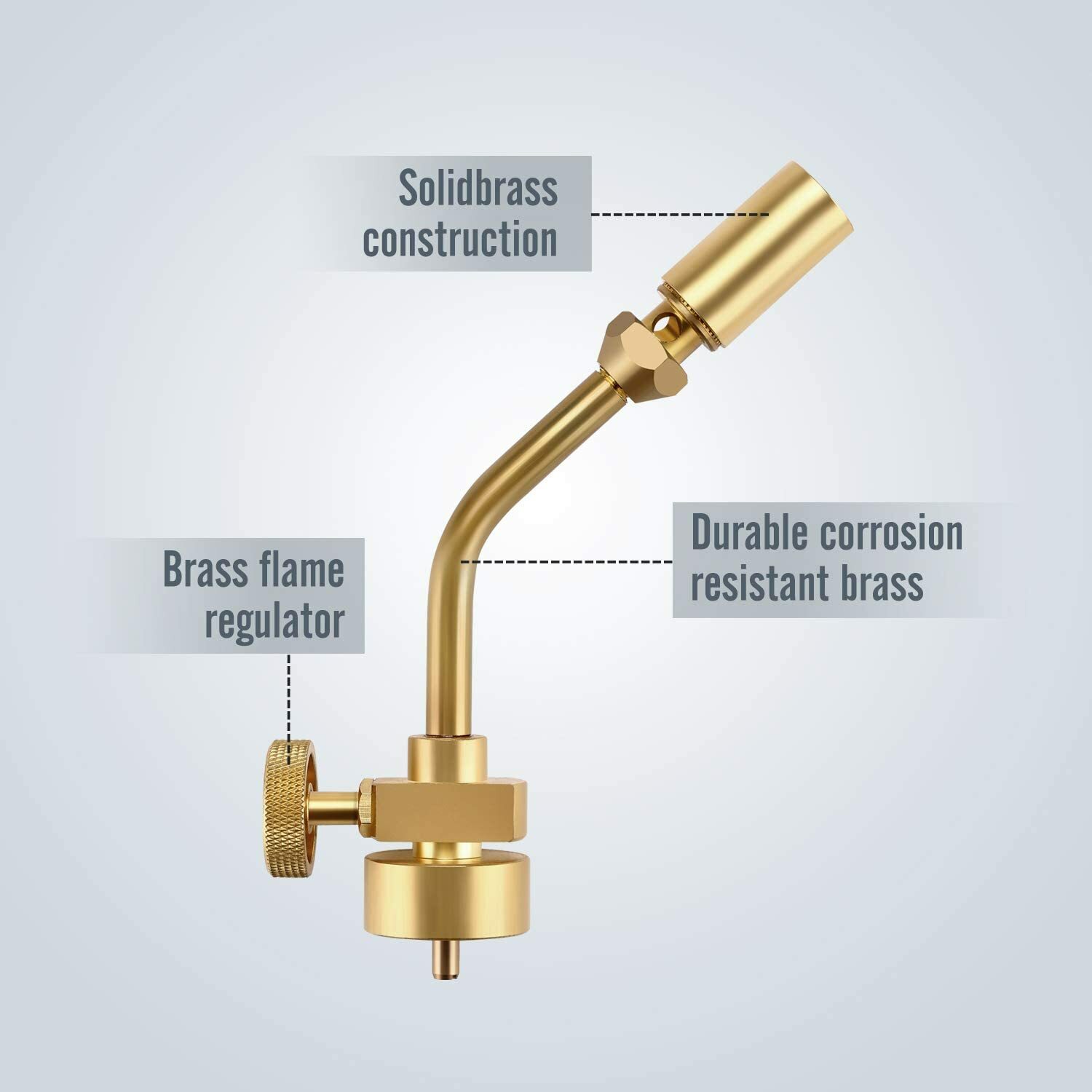 Brass Pencil Flame Torch Head Kit Propane For Gas Welding Torch MAPP