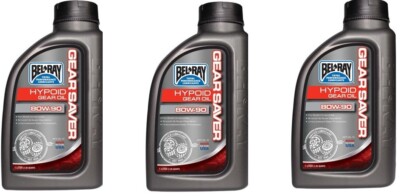 Bel-Ray Gear Saver Hypoid Gear Oil | 80W-90 | 1 Liter | 99230-B1LW | 3 Pack 