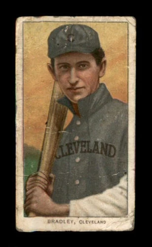 1909 T206 Bill Bradley CLEVELAND LOWER GRADE POLAR BEAR BACK 559515