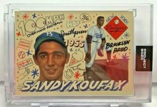 Topps PROJECT 2020 #204 - 1955 Sandy Koufax by Sophia Chang - Print Run SP /3043