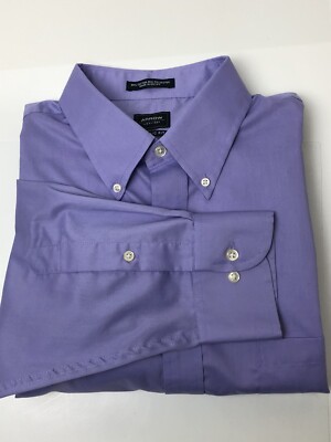 Arrow Dress Shirt 16/16.5 - 34/35 Long Sleeve Men's  Cotton Blend Lavender