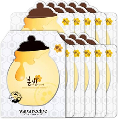 Papa Recipe Bombee Whitening Honey Mask Pack  (Pack of 10)