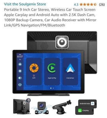 Soulgenix Portable 9 Inch GPS Navigation Fm Bluetooth 