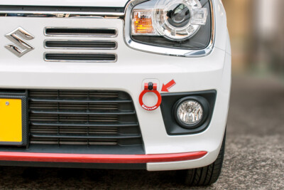 Okuyama Towing Hook Front Red For Suzuki Alto Turbo Rs Works Ha36s 301 099 0 Ebay