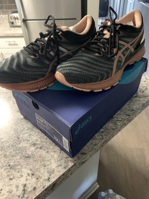 asics gel nimbus 22 womens black rose gold