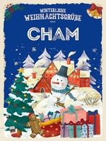 Holzschild 40X30 Cm WeihnachtsgrüßE Cham Fest Deko Geschenk Holz Schild