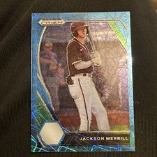 2021 Prizm Draft Picks Carolina Blue Velocity #PDP27 Jackson Merrill