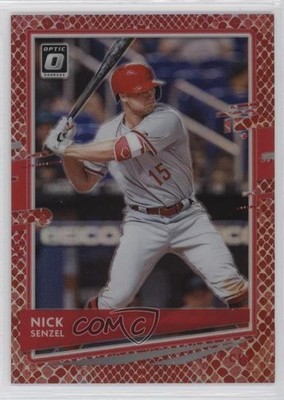 2020 Panini Donruss Optic Choice Red Dragon Prizm 44/88 Nick Senzel #101 d4y