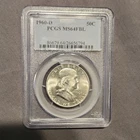 1960-D Franklin Half Dollar PCGS MS64FBL Silver Uncirculated Denver