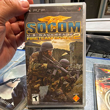 SOCOM U.S. Navy SEALs Fireteam Bravo 2 Sony PSP UMD w/ Case Manual Online