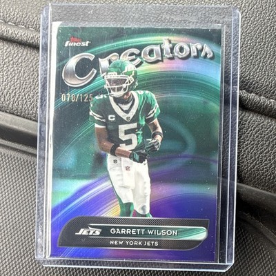 Topps 2023 Topps Finest Creators Garrett Wilson Jets Card #CR-23 /125