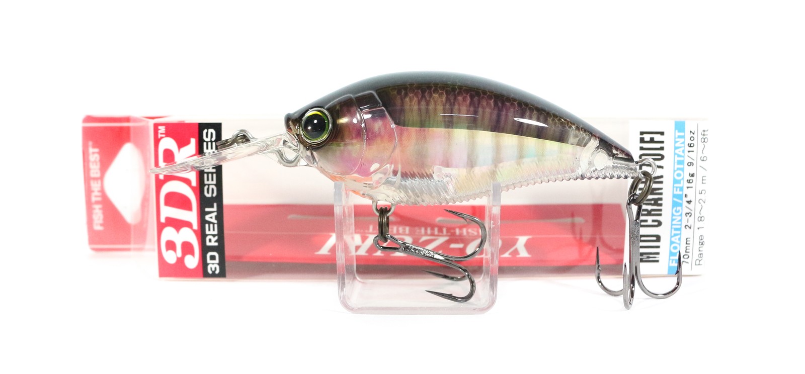 Yo Zuri Duel 3DR Mid Crank 70F Floating Lure R1318-RBG (6731)