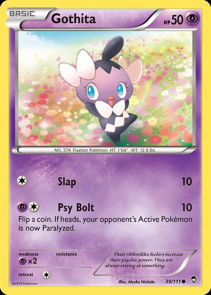 Pokemon Gothita (39/139) Furious Fists LP REVERSE HOLO
