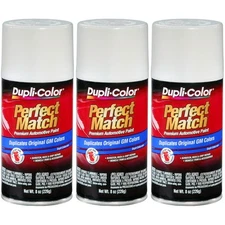 Duplicolor BGM0434 (3-Pack) Perfect Match Aerosol Paint GM WA8624, Olympic White