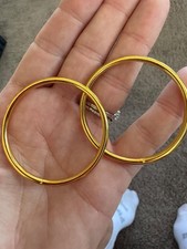 Macrame New Metal Rings 2 Inch Gold Tone Craft Do It Yourself Hoops 30PCS