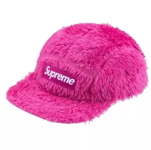 Casquette chapeau Supreme Fuzzy Camp Camp rose EN MAIN !!️ FW24