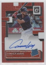 2022 Panini Donruss Optic Red Mojo Prizm 50/99 Connor Wong #RRS-WO Auto nd3