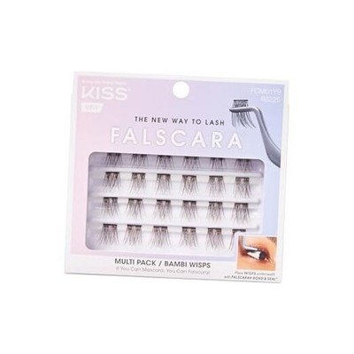 KISS  False Eyelashes WISPS Multipack, DIY, Natural, 24 count (Pack of 1) Bambi