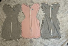 Love to Dream Swaddle Up Sleep Sack Lot of 3 Size Small Pink And Gray