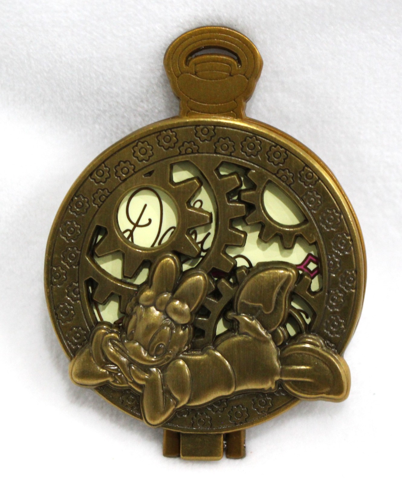 Disney Mickey & Friends Pocket Watch Hinged Pin Blind Box - Daisy Duck
