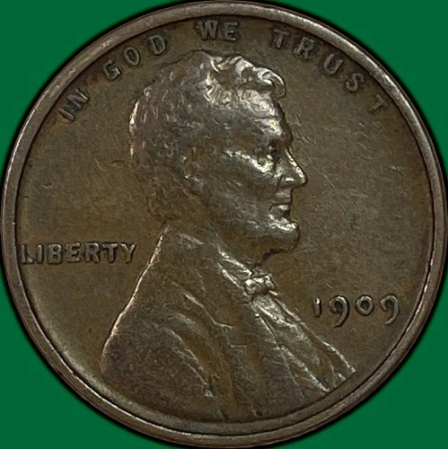 1909-VDB Lincoln Wheat Cent Extremely Fine XF Coin #37544