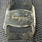 Vintage Salvatore Ferragamo Black Snakeskin Embossed Gancini Wallet Kiss lock — photo 3