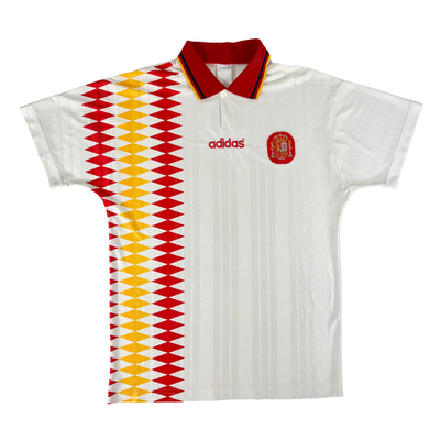 専用90s  soccer SPAIN game shirts Spain 1994/96 ADIDAS Away Football Shirt M Mens 90s Vintage Soccer