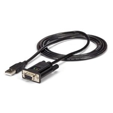 StarTech 3.3' 1 Port USB to Null Modem RS232 DB9 Serial DCE Adapter Cable with F