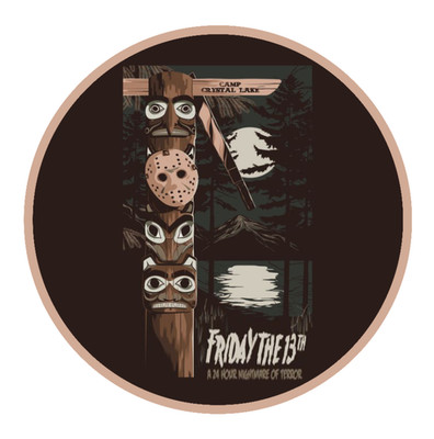 Halloween - Movie - Friday The 13th - 4'' Decal Vehicle Cooler Laptop Decor Frame