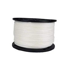 QNR 1/8 inch Knotrite Nylon Rope - 500 Foot Spool | 1/8" x 500 ft spool White