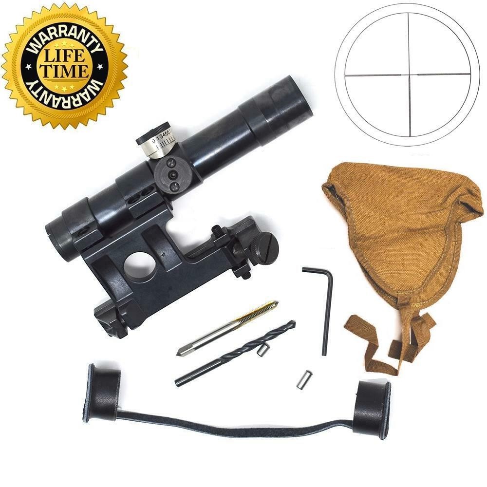 Mosin Nagant PU91/30 Scope w/ Mount Complete Set SVT-40 MG4X20
