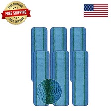 Advanced 6-Pack Microfiber Mop Pads for All Hard Surface Floors - Wash Reuse