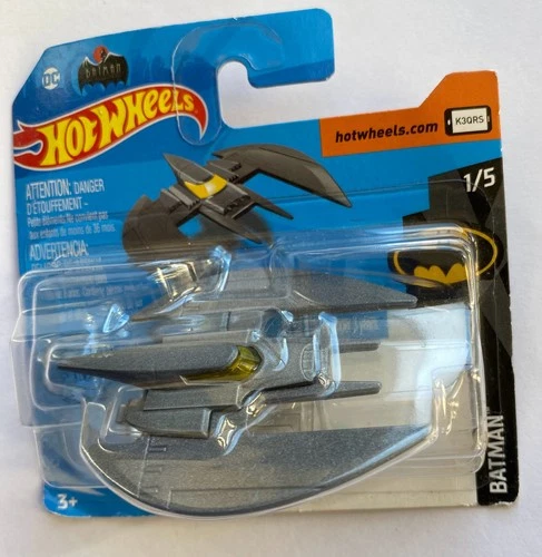 HOT WHEELS 'BATPLANE' BATMAN. 1/5. MOC/MIB/CARDED/VINTAGE/SHORT CARD