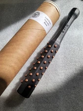 RMJ Tactical Tinysubo, Mini Tetsubo, Japanese War Club, Hickory, 60 Copper Studs