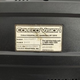 ColecoVision Video Game Console with Power Supply and  Suncom Joystick -Untested