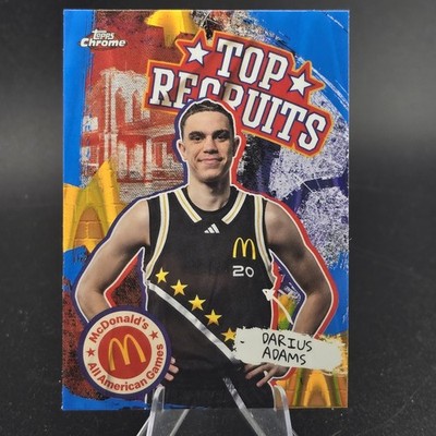 2025 Topps McDonalds - Top Recruits Darius Adams #TP-2 Blue Raywave