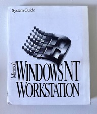 Microsoft Windows NT Workstation System Guide Version 3.5 Manual 1994 Vintage-VG