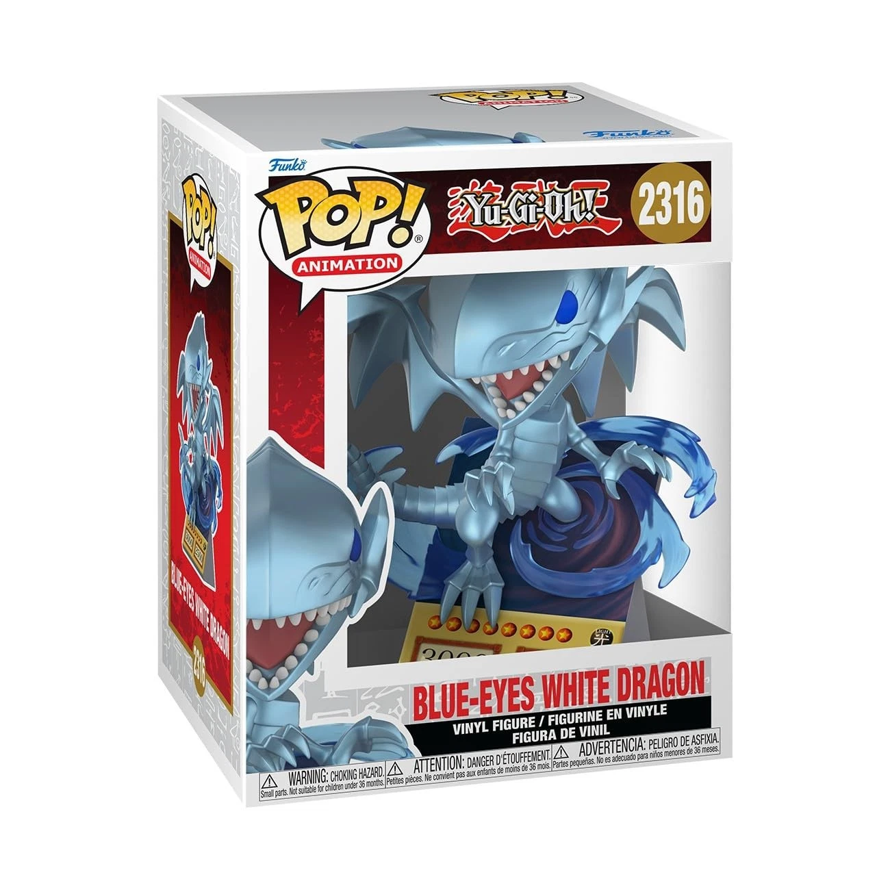 Funko POP! Premium: Yu-Gi-Oh! - Blue Eyes Dragon (Card) 2316 image 1