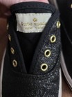 Girls Size 12 Kate Spade Black Glitter Sparkle Keds Euc — photo 2