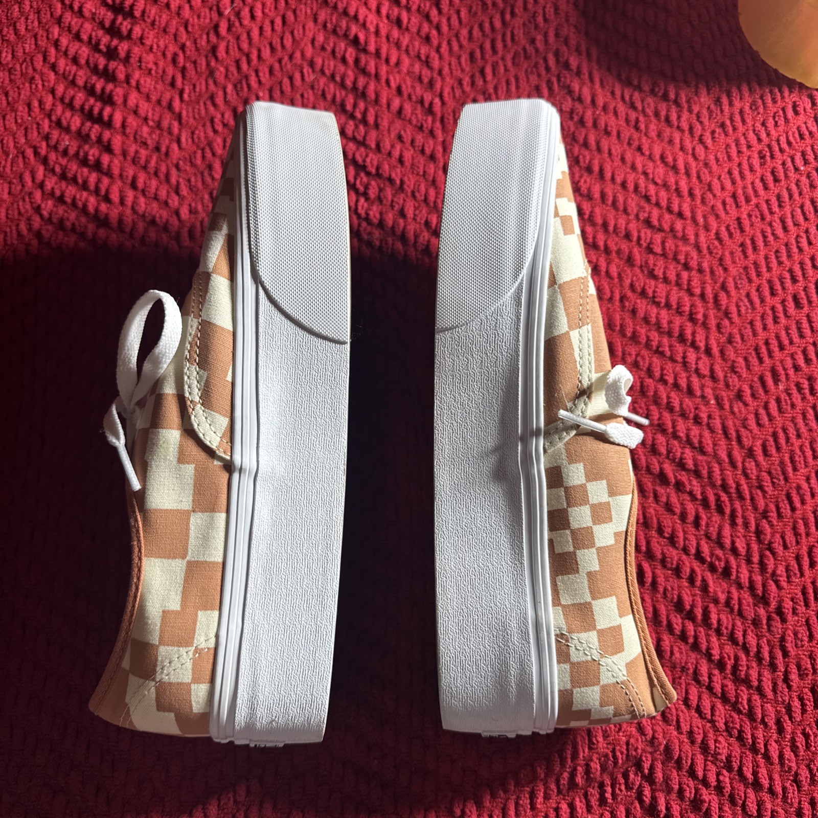 VANS Authentic Stacked Multi Check Sandstone Plat… - image 2