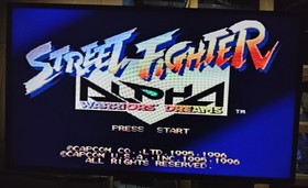 Street Fighter Alpha Warriors Dreams (Sega Saturn) - Disc and Manual
