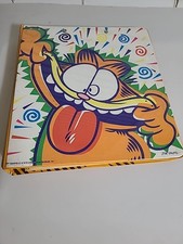 Vintage Garfield Cat Jim Davis 3 Ring Mead Binder with Inserts 1978 School Days