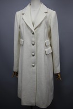 MOSCHINO Cheap and Chic White Schurwoole Jacket Coat Womens Sz S