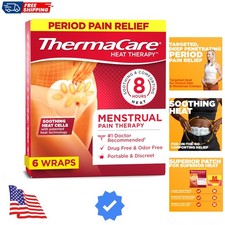 Menstrual Heating Pads - Portable, Adhesive HeatWraps for Period Cramps  Bac...