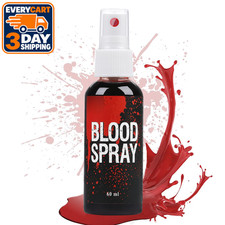 Fake Blood Set, 2.1oz Fake Blood Spray and 2.1oz Dripping Blood and 1.41oz Coagu