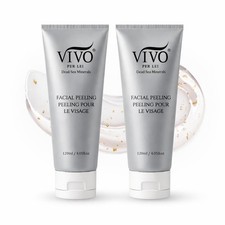 Vivo Per Lei Facial Peeling Gel Face Body Scrub 4.05 Fl Oz Pack of 2